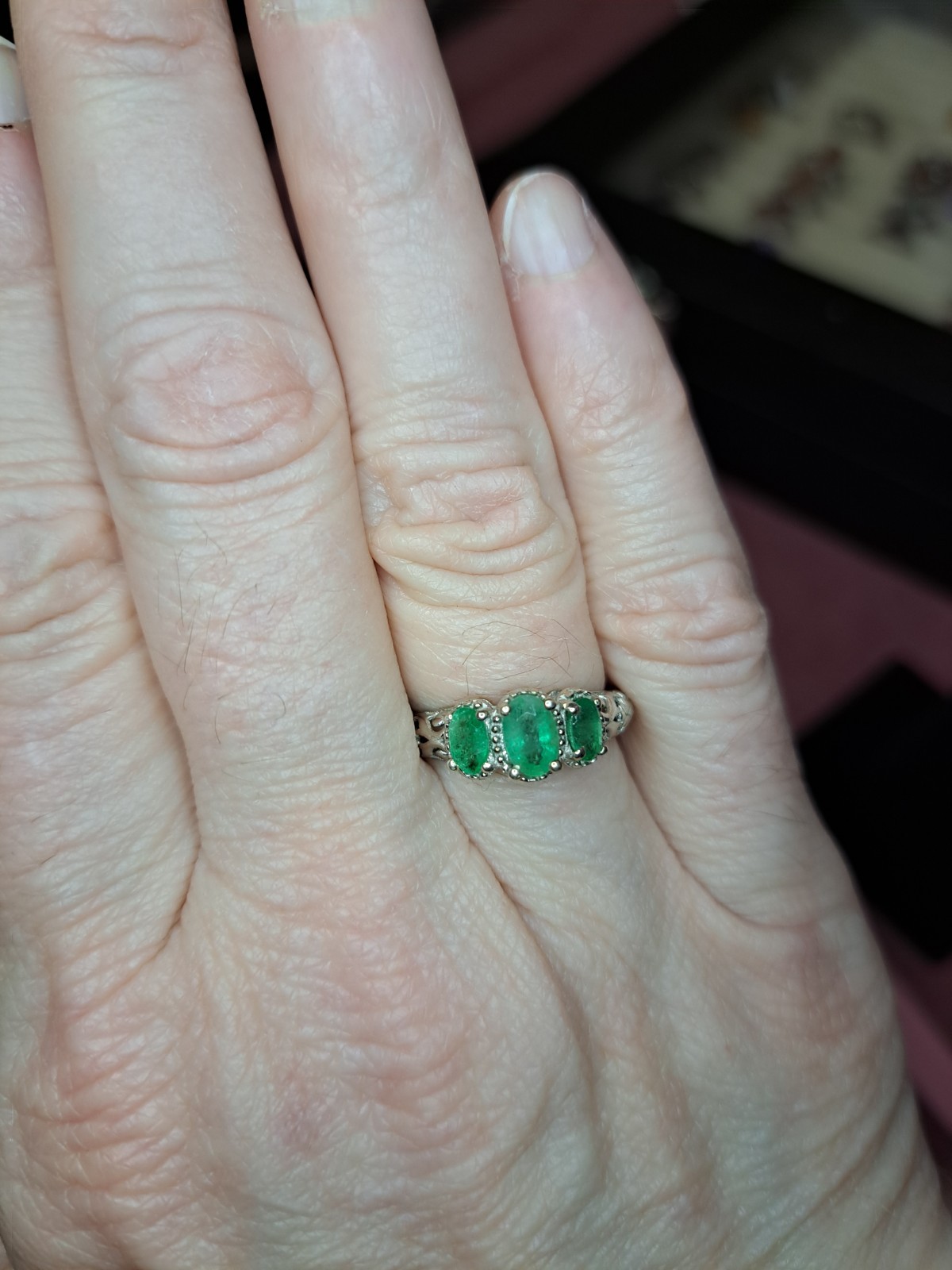Emerald Ring 925 - image 1