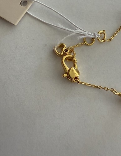100% Authentic Kate Spade Faux Pearl & Heart Charm Station Bracelet - Picture 15 of 15