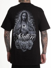 Sullen Men's Devine Short Sleeve Standard Graphic T-shirt Tattoo Style Rose Tee