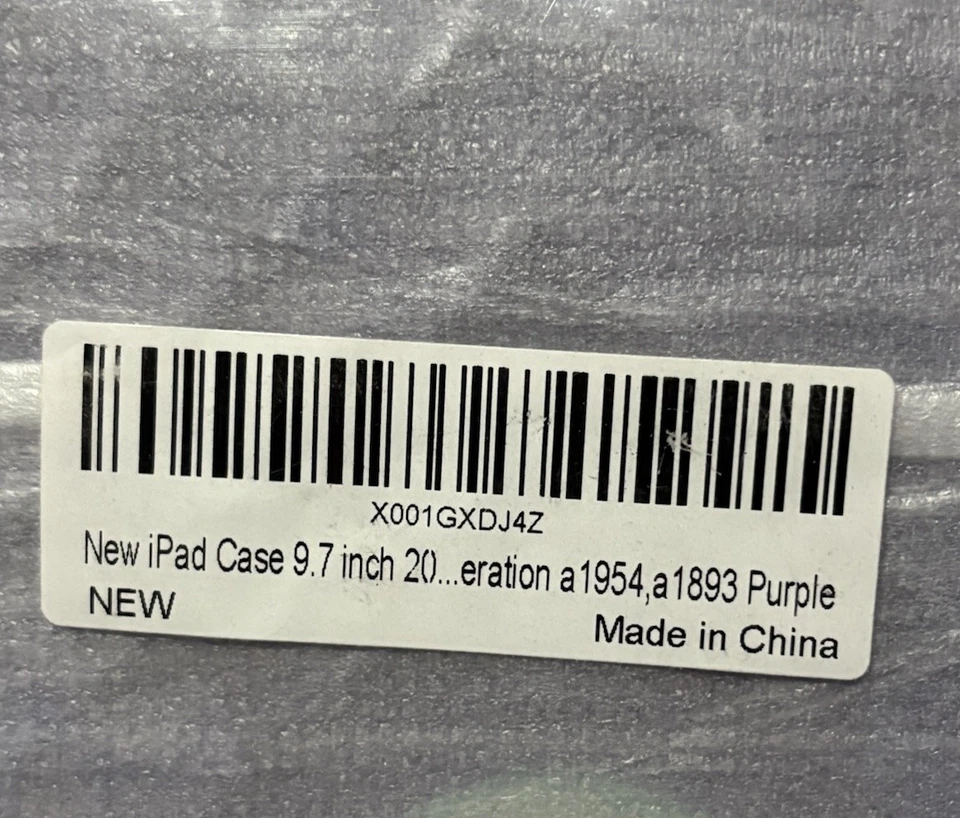 Nuevo estuche Pixiu iPad 9,7 pulgadas 20 eraciones 1954 púrpura Foto 2 de 4