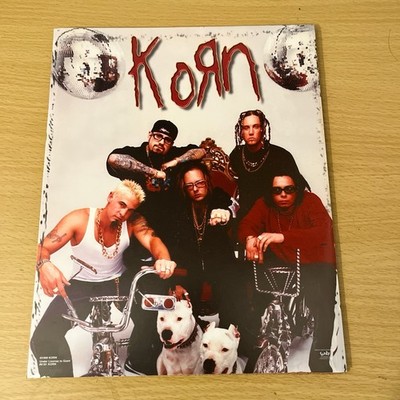 Vintage 1999 Korn Mini Poster Original Print Dead Stock Rare Nu