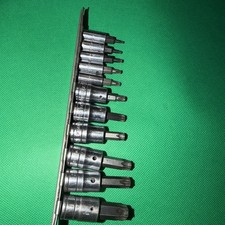 Snap On Tools 11pc Torx Socket Set Good Cond Great Value 14 38 Drive