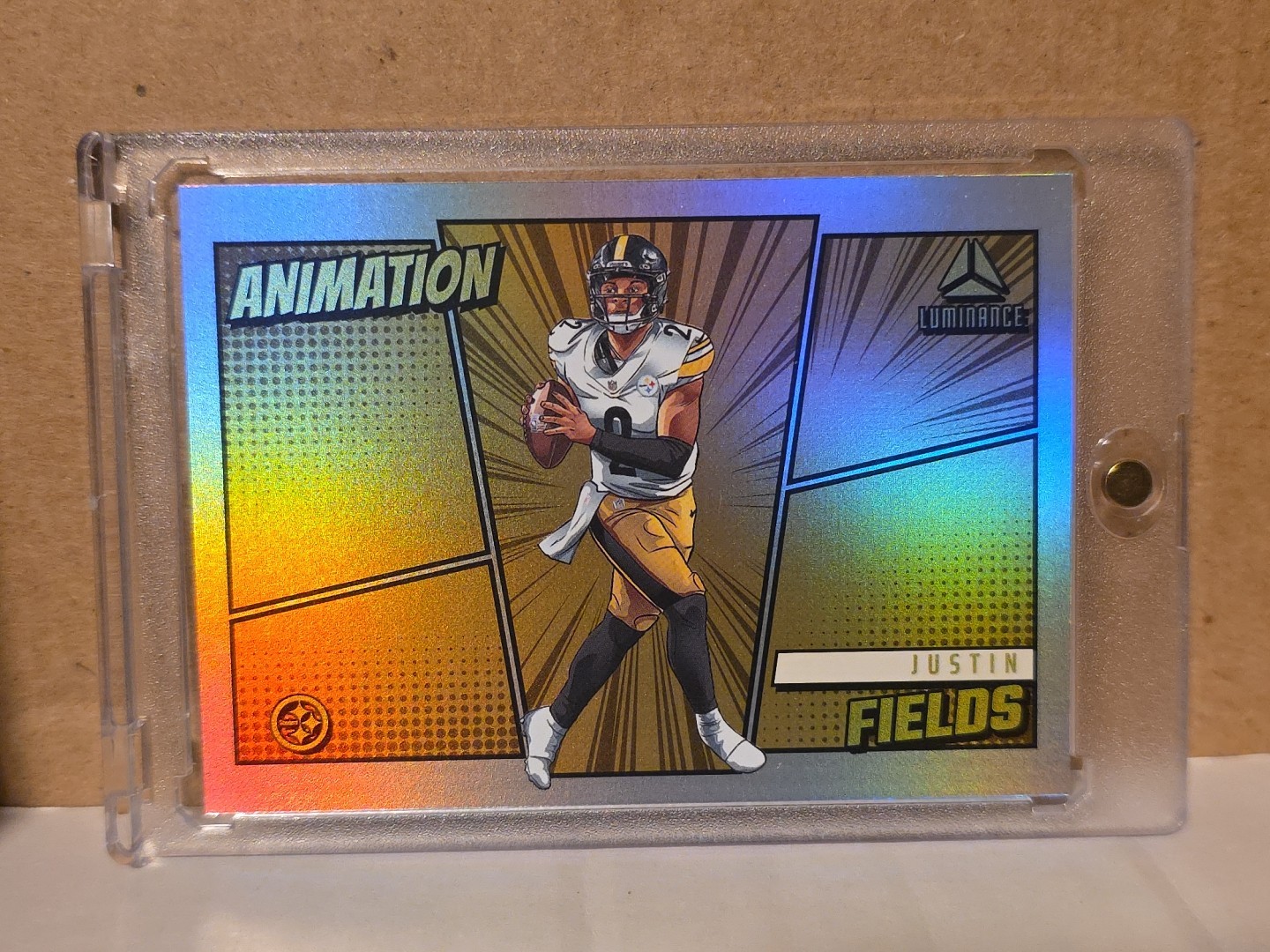 2024 Panini Luminance - Animation Justin Fields #ANI-JFS Case Hit SSP
