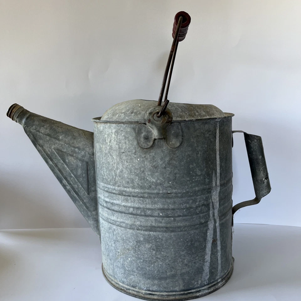 Galvanized Metal Watering Can for Flower Garden Vintage Farmhouse Decor Rustic - Image 2 of 2