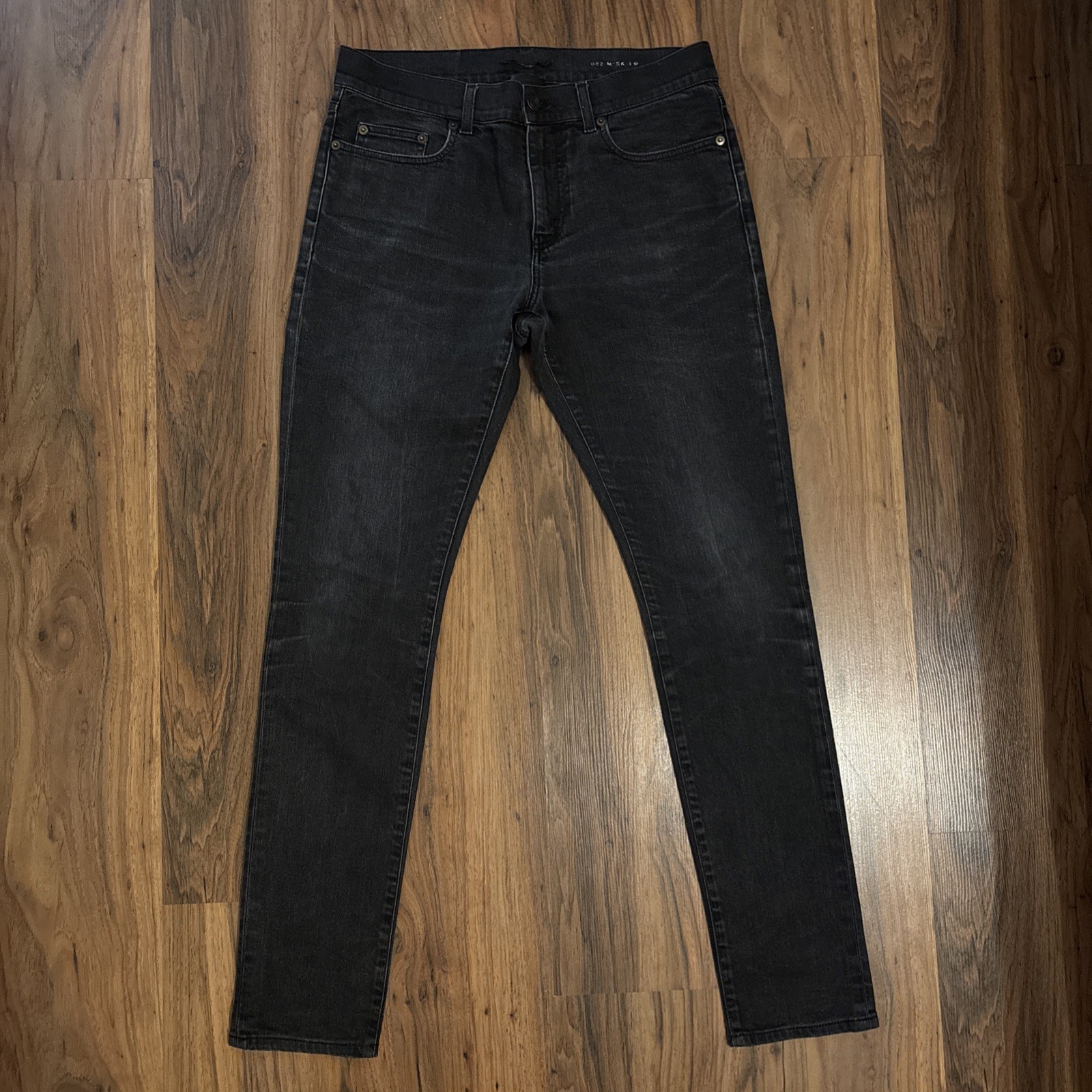 Jeans skinny uomo Saint Laurent Paris D02 M SK LW nero uomo taglia 32X31.