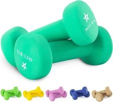 Yes4All Neoprene Coated Dumbbell Hand Weight Sets of 2 - Multiple Weight