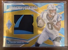 2024 panini phoenix gold phenom patch ja'tavion sanders /10