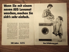 ORIGINAL REKLAME WERBUNG 1983  AEG LAVAMAT  W...