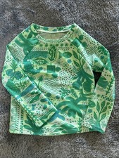 NWOT 3T Cat Jack Long Sleeved Rash Guard Blue Green Aquatic Print