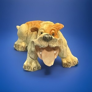 Classic Critters Miniature Tan and White Bull Dogs! #1