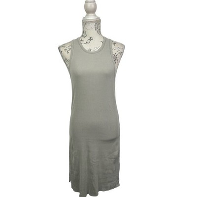 YFB Gray Midi Racerback Rib Sleeveless Tank Dress Size S | eBay