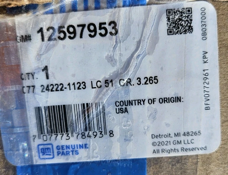 Colector de admisión de stock genuino GM OEM 12597953 Malibu HHR Cobalto Pontiac G5 G6 Foto 2 de 4