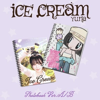 ITZY YUNA [ICE CREAM] 1st Mini Album CD-R+Photo Book+Poster+2 Card+etc+GIFT