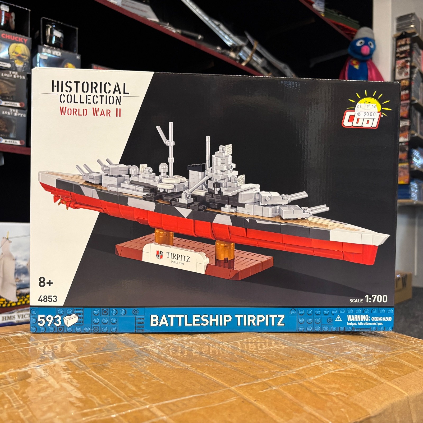 COBI 4853 Tirpitz Schlachtschiff ★ 593 Teile ★ Maßstab 1:700 ★ NEU & OVP