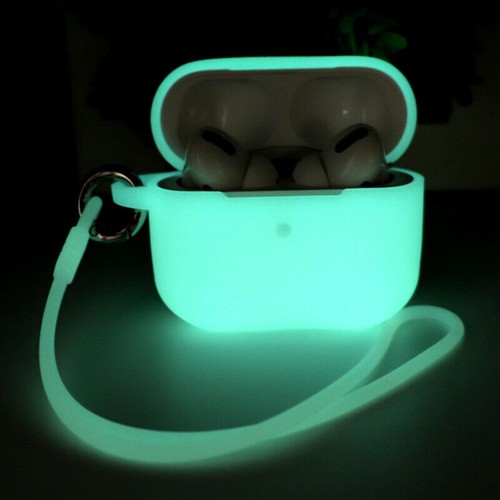Custodia protettiva in silicone luminoso per Apple AirPods Pro 2a generazione 3 con cinturino - Foto 5 di 16