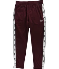 Reebok Mens Classic Vector Tape Athletic Sweatpants, Red, Medium