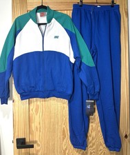 NWT Vintage Nike Gray Tag Color Block Jacket  Pants Size Medium 80s 90s NOS