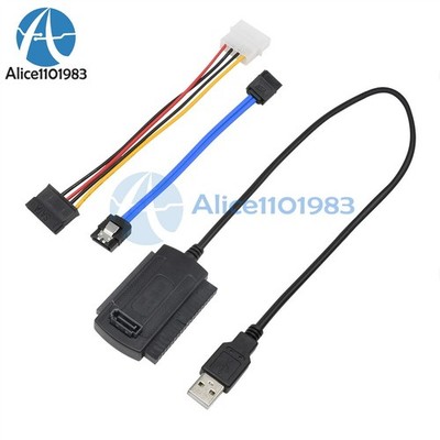 SATA/PATA/IDE to USB2.0 Converter Cable Adapter for 2.5/3.5'' Hard Drive Disk *l