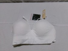 U141 TRUEKIND Supportive Comfort Wireless Shaping Bra White Size Large