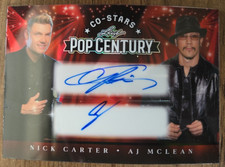 2026 Leaf Pop Century Co-Stars Nick Carter AJ McLean Auto 2/2 Backstreet Boys