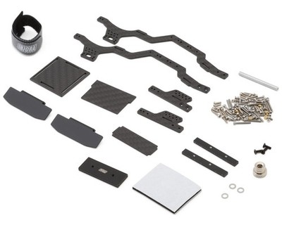 Injora Axial SCX24 Carbon Fiber Universal LCG Chassis Frame Kit [INJSCX24-182]