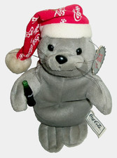 1997 COCA-COLA SEAL BEAN BAG PLUSH WITH COKE BOTTLE