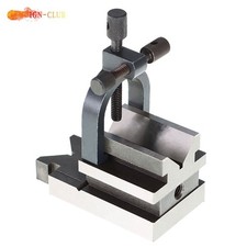 Hardened Steel 3-1/2" x1-7/8" x1-7/8" Angle V-Block W/Clamp Set 0.0003