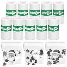 10 Rolls Mini Thermal Printer Sticker Paper, 57 X 25mm Self-Adhesive Thermal ...