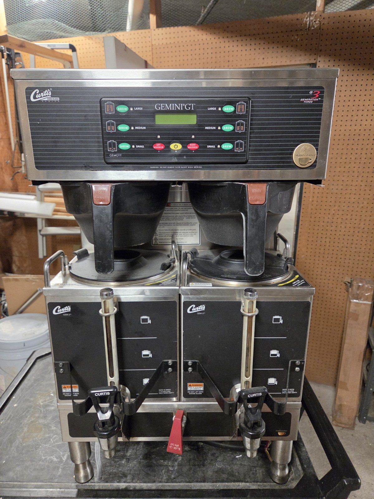 Curtis Automatic Twin Coffee Brewer GEMTS10A1005 2 Lower Warmer & Hot Water