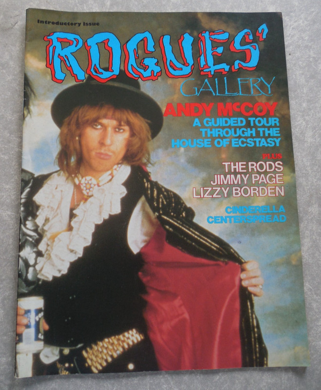 ROGUES GALLERY 1988 Fanzine-Magazine Introductory Issue ANDY MCCOY, CINDERELLA!