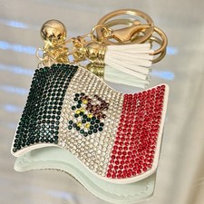 Mexican Flag Keychain/ Bag Charm