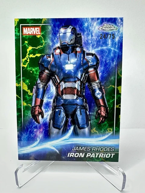 2025 Topps Chrome Marvel Studios James Rhodes Iron Patriot /75 SP Card 31