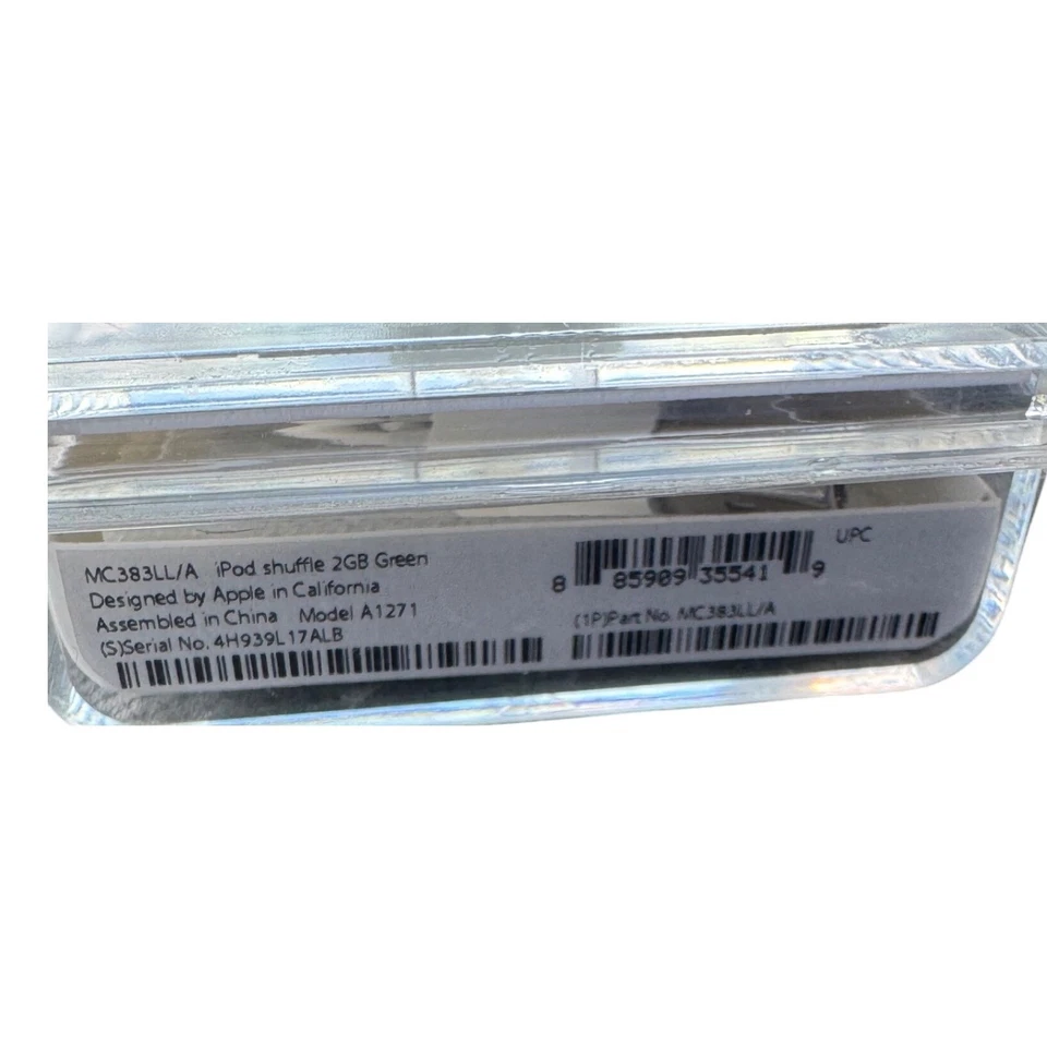 Apple iPod Shuffle 2GB Green 4th Generation New Sealed MC383LL/A A1271 Rare HTF - Image 3 of 4