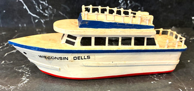 Vintage Model Boat From Wisconsin Dells Wisconsin