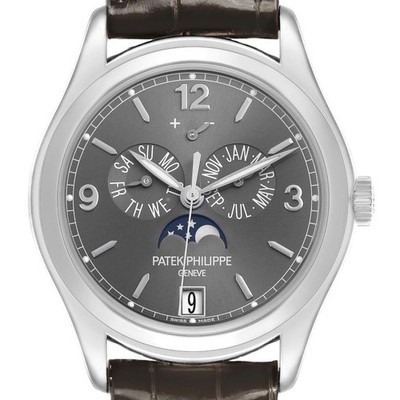 Patek Philippe Complications Annual Calendar White Gold Watch 5146G Box Papers