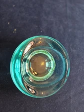 Vintage ArtGlass AquaBlue Handmade Ashtray Great Collector Piece Great Condition