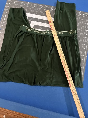 Termiche uomo Duluth Trading strato base taglia L x 30 verde bosco bottone mosca caldo - Foto 7 di 7