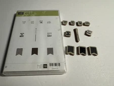 Banner Banter Rubber Cling Stamp Set #134060