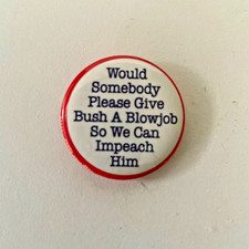 COLLECTIBLE POLITICAL SATIRE PIN 