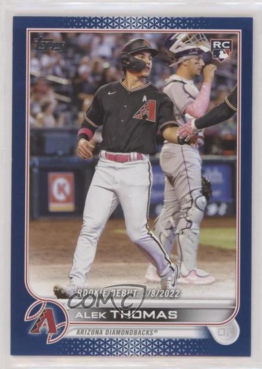 2022 Topps Update Rookie Debut Royal Blue Alek Thomas #US282 Rookie RC