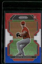 2022 Panini Prizm Austin Warren #187 Rookie Red/White/Blue Prizm