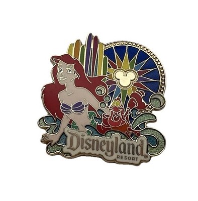 Disney Disneyland Resort Little Mermaid Ariel Sebastian DCA World Of Color Pin
