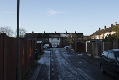 Photo 6x4 Another service road Mickleover Farneworth Road has many servic c2017