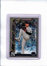 2025 Topps Holiday Will Warren #H16 Silver Glitter Holiday RC New York Yankees