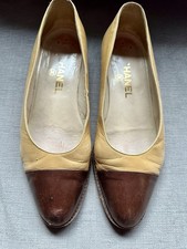 Chanel Vintage Cap Toe Flats 39.5