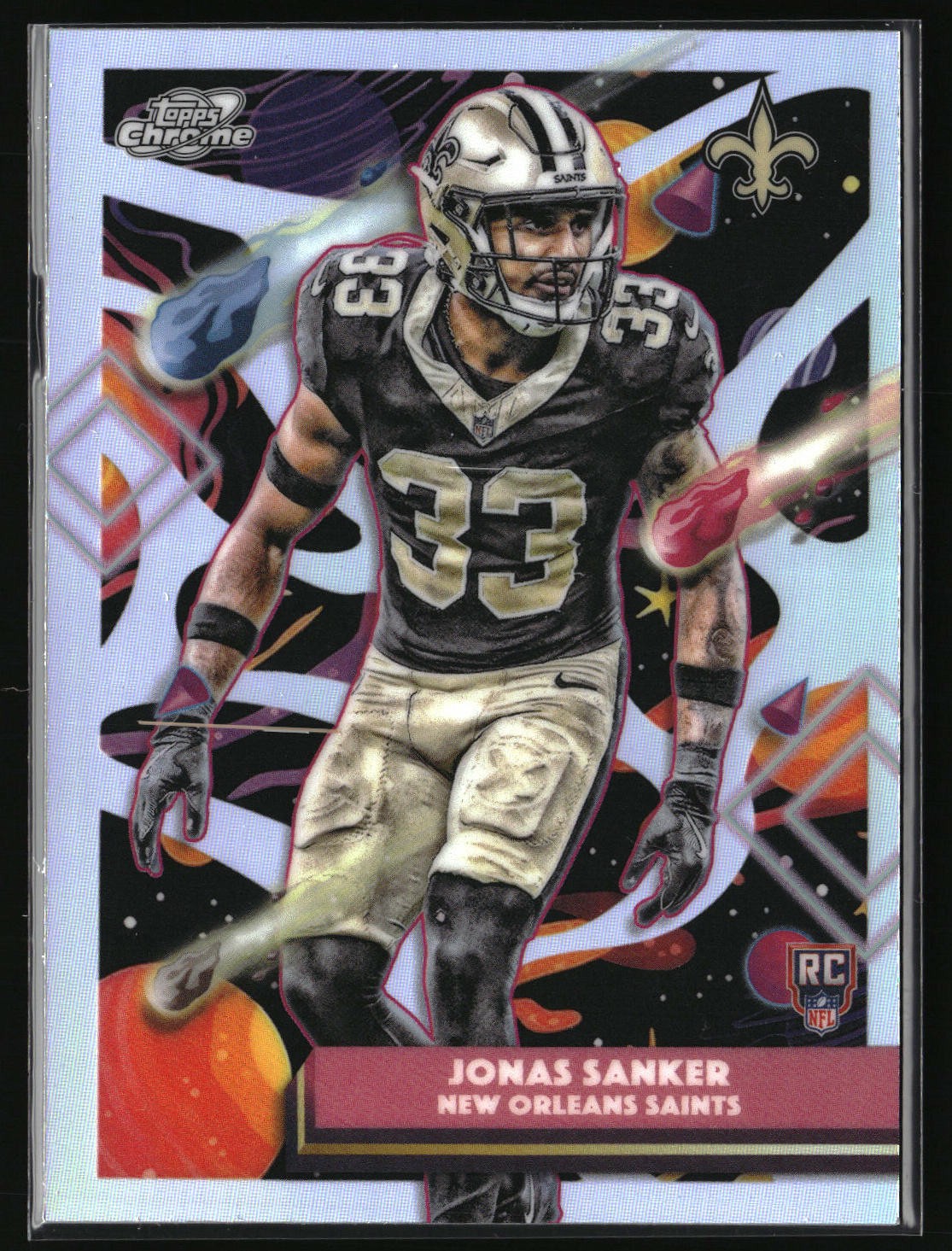 2025 Topps Chrome Cosmic #172 Jonas Sanker Refractor