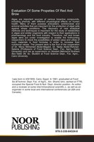 Mahmoud Saleh (U. A.) | Evaluation Of Some Propeties Of Red And Brow | Buch