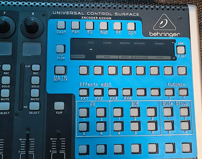Behringer X-Touch Overlay für XR18 3D gedruckt