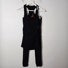 Gymshark Size S Workout Set Energy Seamless Leggings Flawless Knit Tank Black