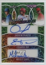 2025 Leaf Vivid Green Laser 8/8 Andrew Painter Eduardo Tait #TE-12 Auto 2zr